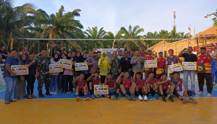 Blok 10 Juarai Turnamen Voli Liga Pro Dambaan Cup Serdang Bedagai