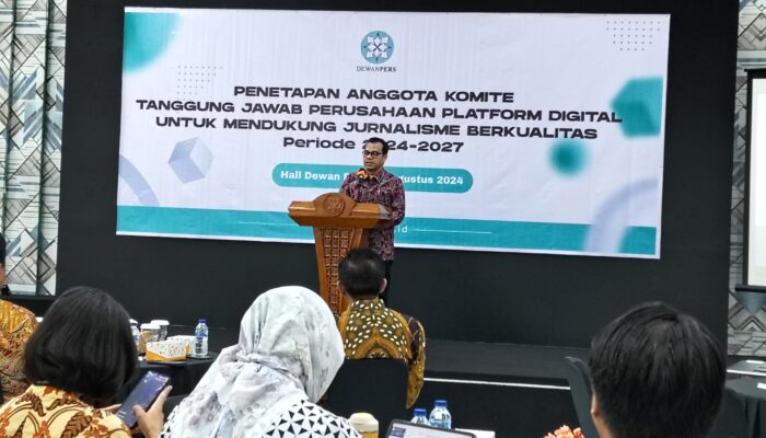 Dewan Pers Kukuhkan 11 Anggota Komite Tanggung Jawab Perusahaan Platform Digital Periode 2024-2027