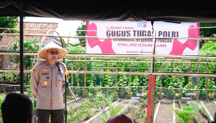 Dukung Ketahanan Pangan, Polres Banjar Launching Gugus Tugas Ketahanan Pangan