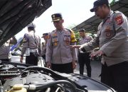 Jelang Nataru, Polres Banjar Gelar Pengecekan Kendaraan Dinas