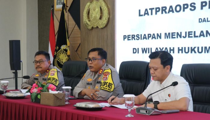 Jelang Nataru, Polresta Tangerang Gelar Latpraops Pekat Maung 2024