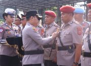 Kapolres Banjar Pimpin Upacara Sertijab Rotasi PJU Polres Banjar