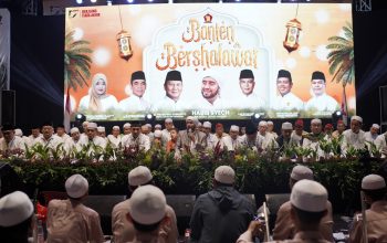 Ribuan Kader Gerindra dan Masyarakat Hadiri Banten Bershalawat