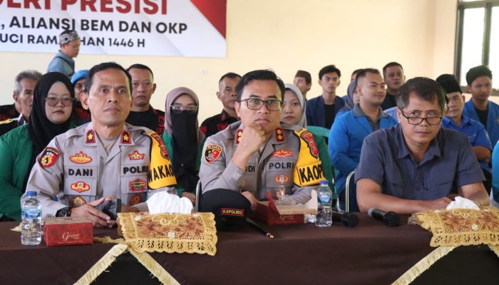 Sambut Ramadhan, Polres Banjar bersama Mahasiswa dan OKP Gelar Baksos Polri Presisi