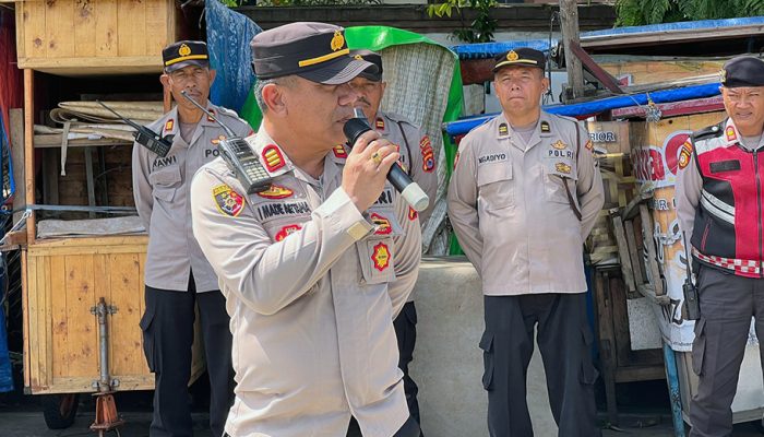 Kapolsek Tigaraksa Pimpin Apel Pengamanan Aksi Unras